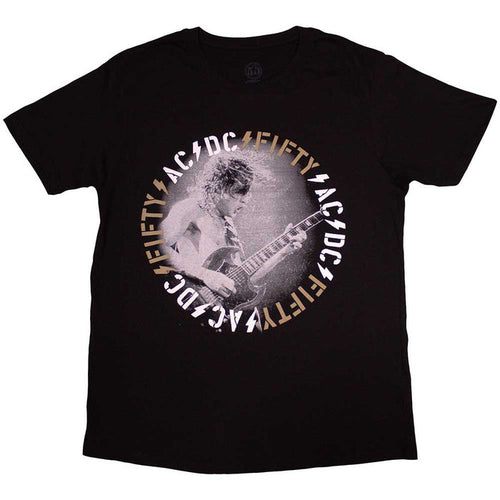 AC/DC Unisex T-Shirt: Angus Live (Black)