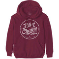 Alice In Chains Unisex Pullover Hoodie: Circle Emblem (Maroon Red)