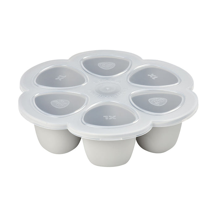 Beaba Multiportions Silicone Freezer Tray 6 X 150ml - Grey