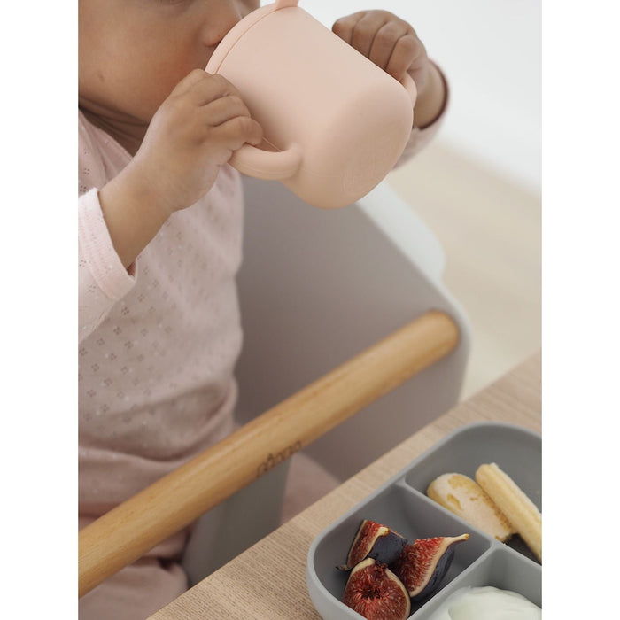 Beaba Silicone Learning Set - Pink/Grey