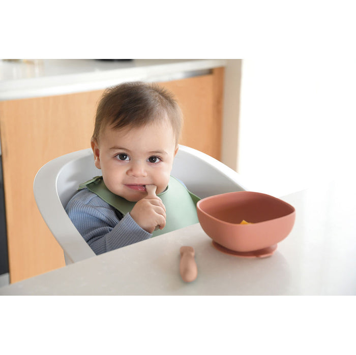 Beaba Silicone Pre-Spoons 2 Pack - Praline/Clay