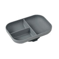 Beaba Silicone Suction Divided Plate - Mineral Grey