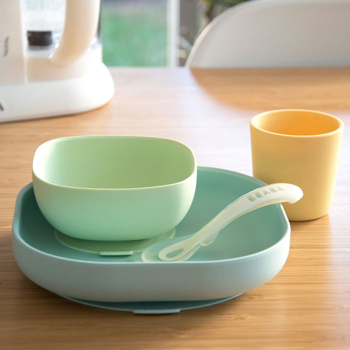 Beaba Silicone Suction Meal Set - Yellow