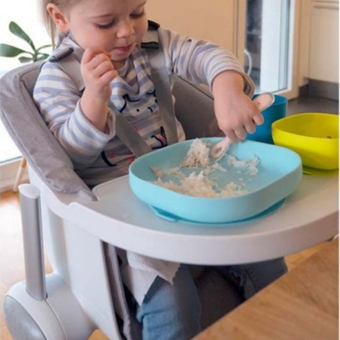 Beaba Silicone Suction Plate - Light Blue