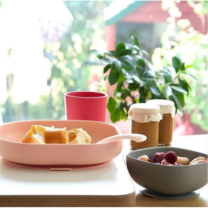 Beaba Silicone Suction Plate - Light Pink