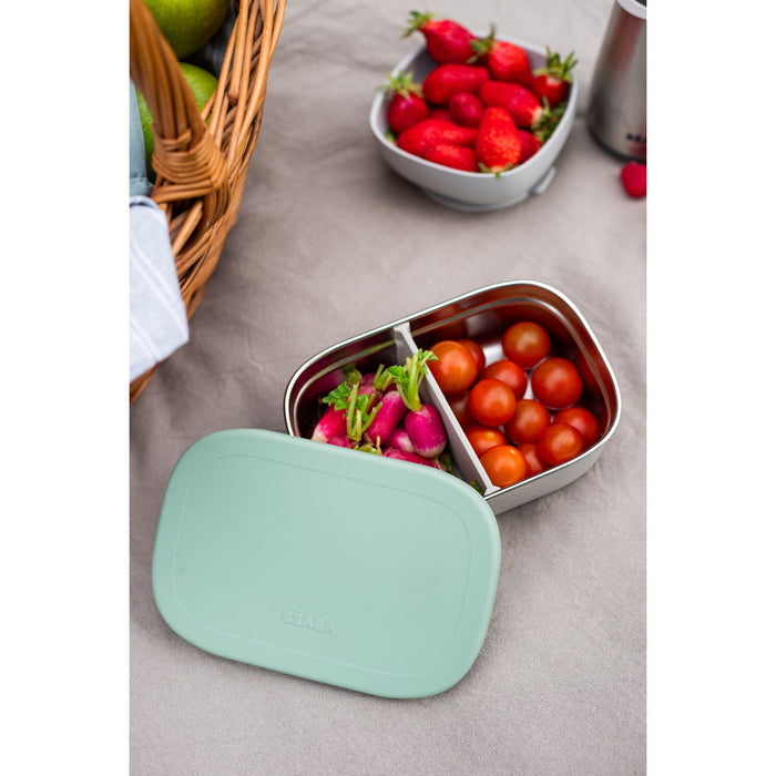 Beaba Stainless Steel Lunch Box - Sage Green