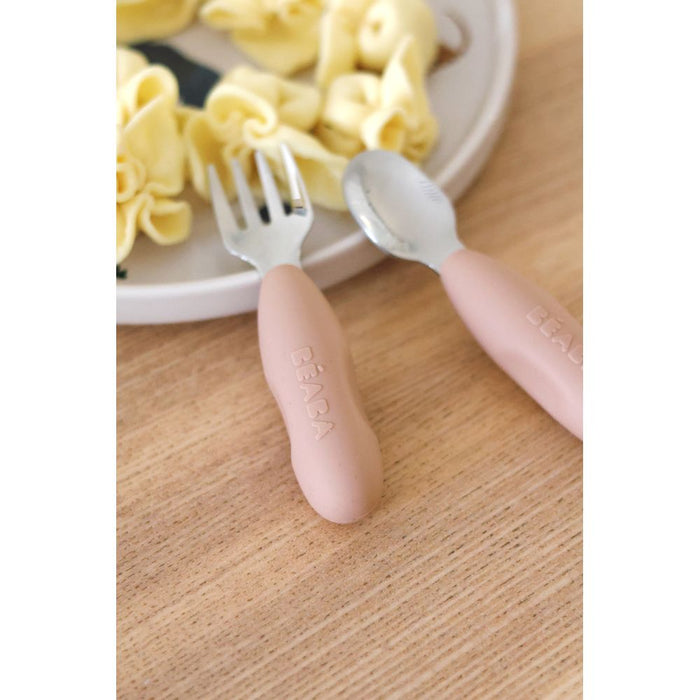 Beaba Stainless Steel Pre-Cutlery - Cotton Candy
