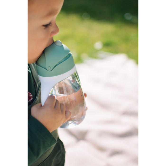 Beaba Straw Cup 300ml - Sage Green