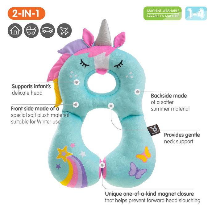 Benbat Travel Friends Total Support Headrest 1-4yrs - Unicorn