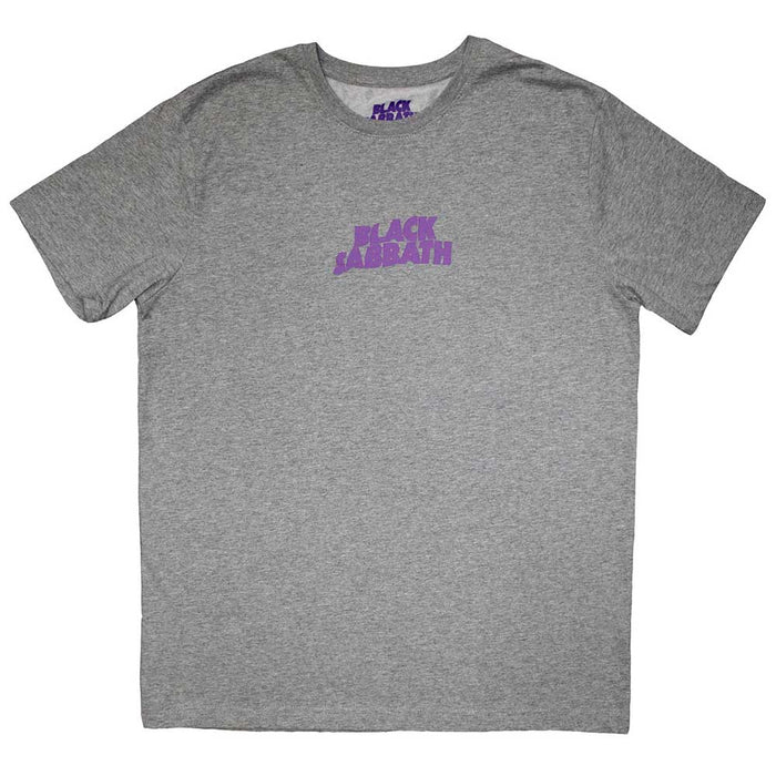 Black Sabbath Unisex T-Shirt: Mini Wavy Logo (Grey)