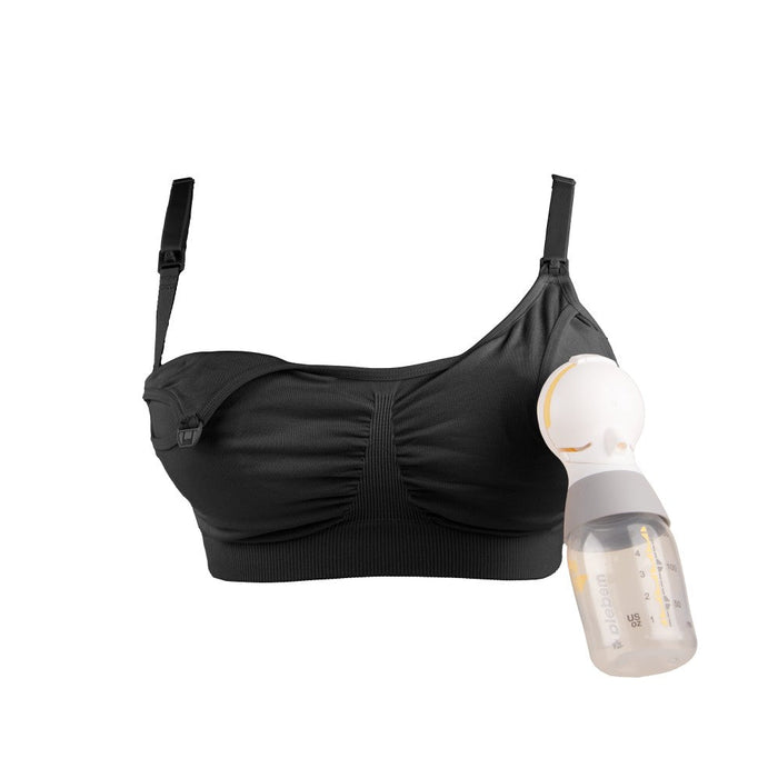 Bravado Designs 2 in 1 Pumping and Nursing Bra - Black L