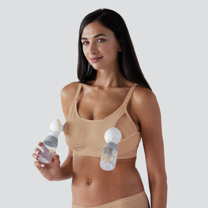 Bravado Designs 2 in 1 Pumping and Nursing Bra - Butterscotch L