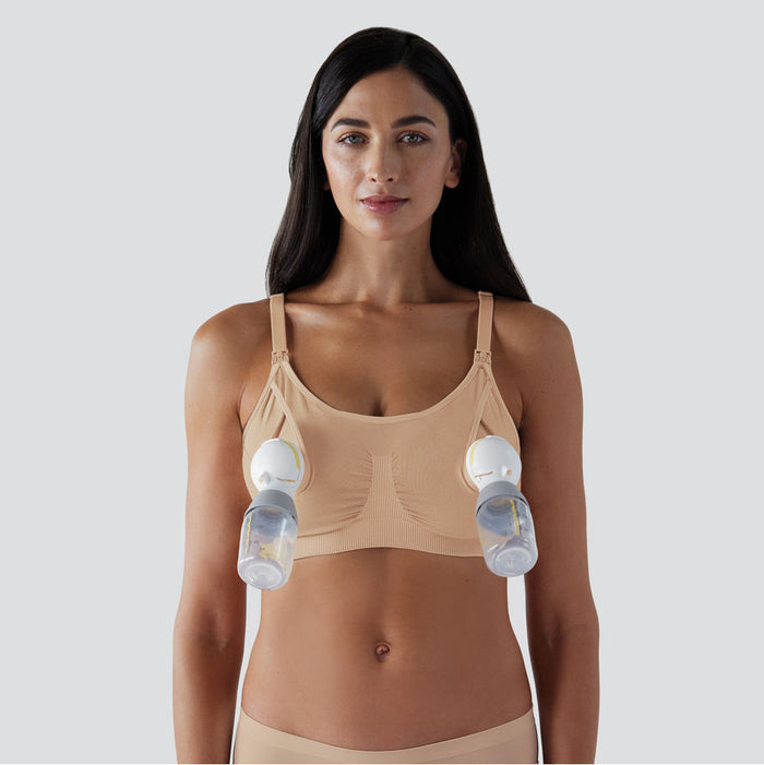 Bravado Designs 2 in 1 Pumping and Nursing Bra - Butterscotch L