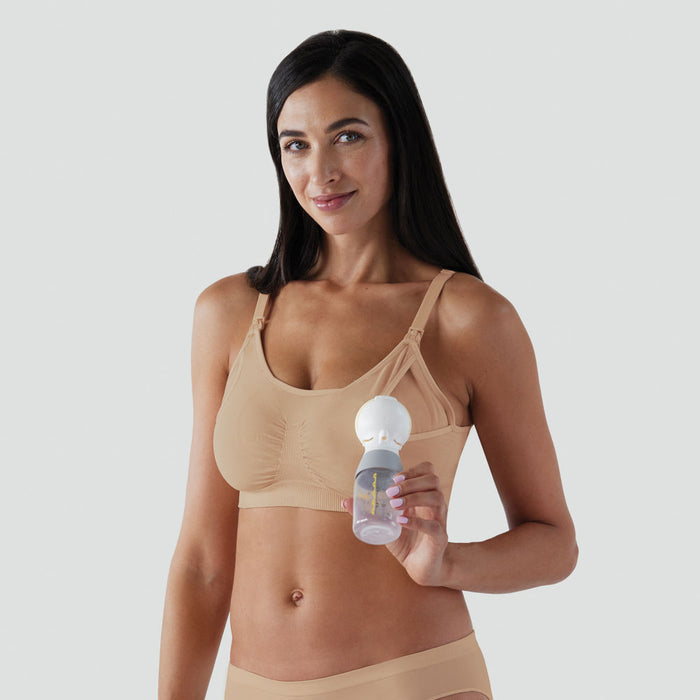 Bravado Designs 2 in 1 Pumping and Nursing Bra - Butterscotch L