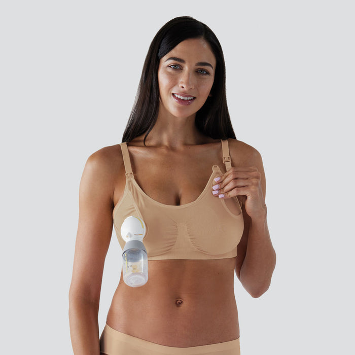Bravado Designs 2 in 1 Pumping and Nursing Bra - Butterscotch XL