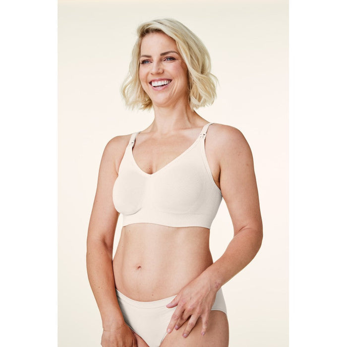 Bravado Designs Body Silk Seamless Nursing Bra - Sustainable - Antique White L