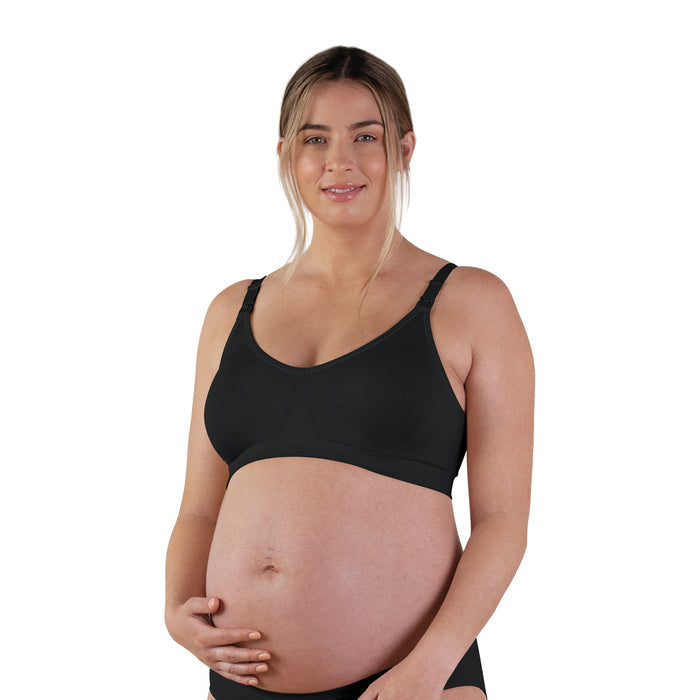Bravado Designs Body Silk Seamless Nursing Bra - Sustainable - Black XL