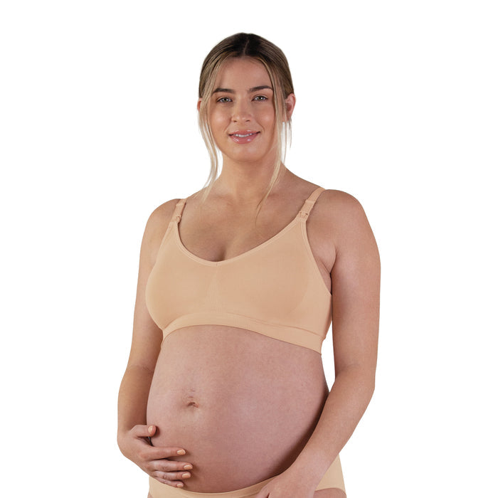 Bravado Designs Body Silk Seamless Nursing Bra - Sustainable - Butterscotch L