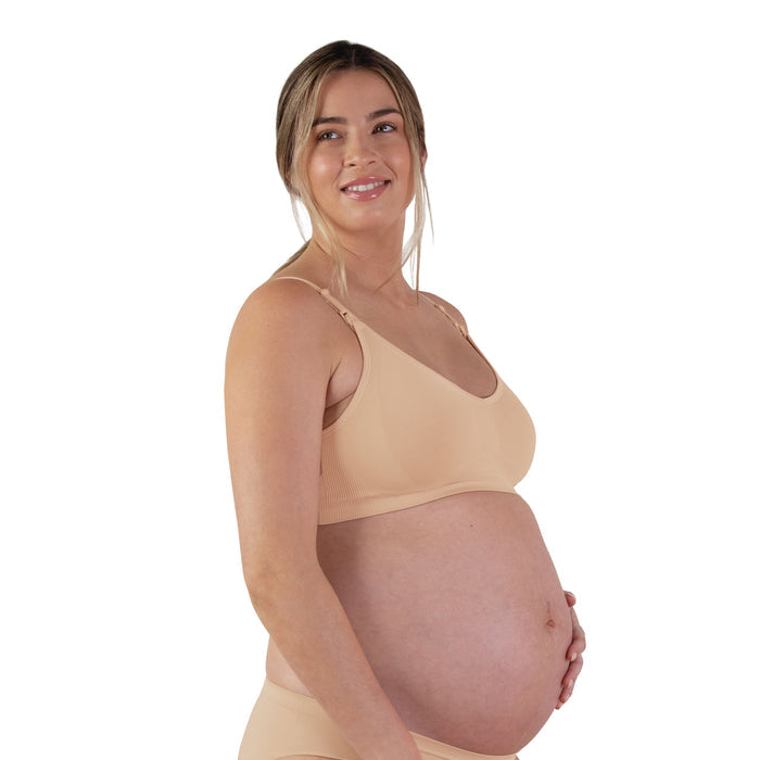 Bravado Designs Body Silk Seamless Nursing Bra - Sustainable - Butterscotch L