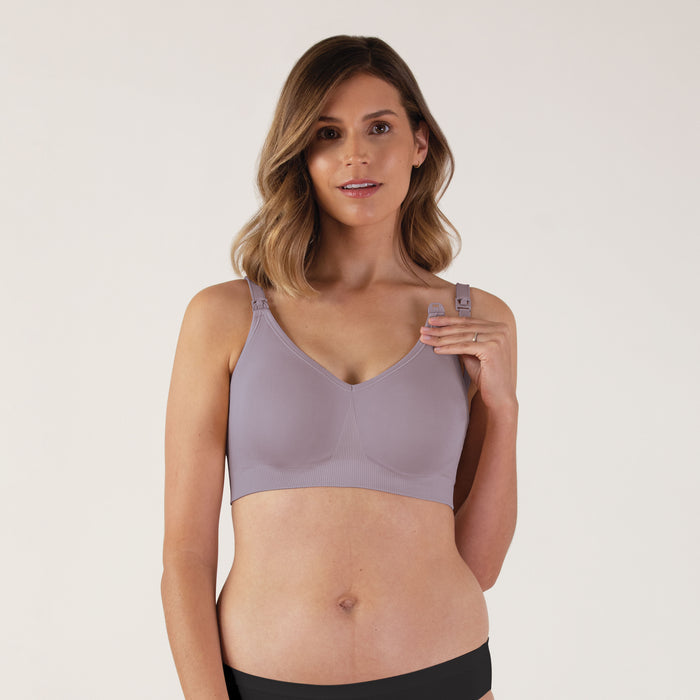 Bravado Designs Body Silk Seamless Nursing Bra - Sustainable - Grey Orchid M