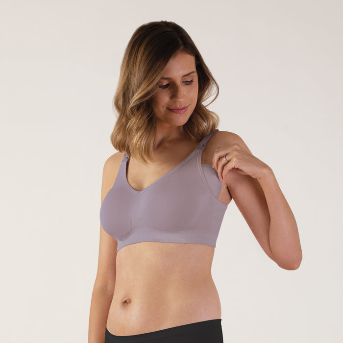 Bravado Designs Body Silk Seamless Nursing Bra - Sustainable - Grey Orchid M