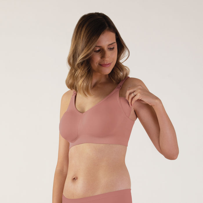 Bravado Designs Body Silk Seamless Nursing Bra - Sustainable - Roseclay M