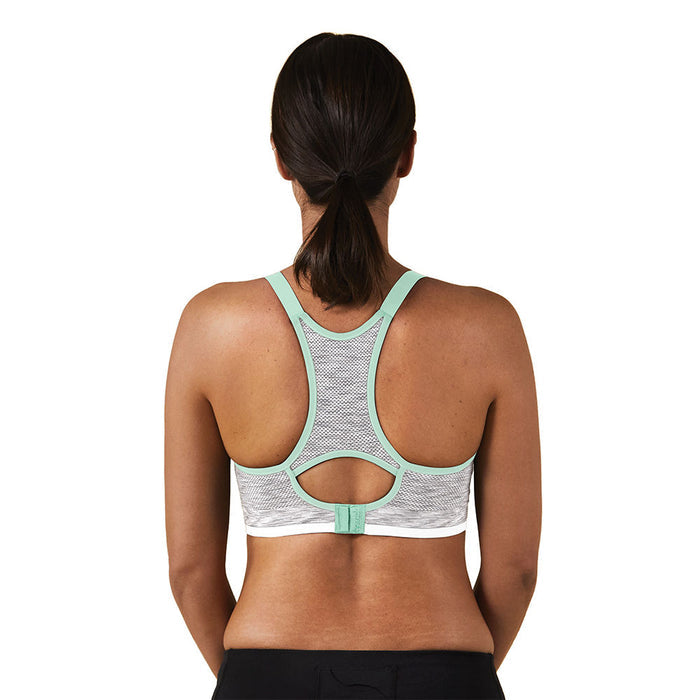 Bravado Designs Body Silk Seamless Rhythm Nursing Bra - White Grey Spacedye XL