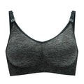 Bravado Designs Body Silk Seamless Yoga Nursing Bra - Charcoal Heather L