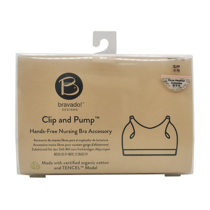 Bravado Designs Clip And Pump Hands-Free Nursing Bra Accessory - Sustainable - Black L