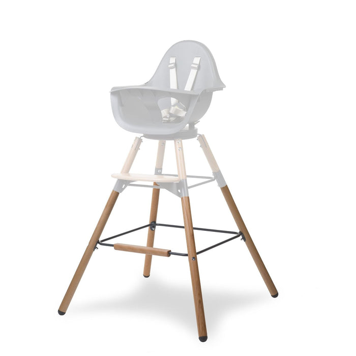 Childhome Evolu Extra Long Legs + Footrest - Natural Anthracite