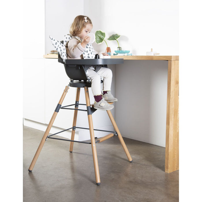 Childhome Evolu Extra Long Legs + Footrest - Natural Anthracite