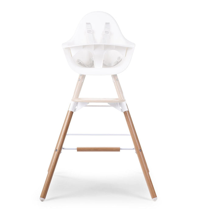 Childhome Evolu Extra Long Legs + Footrest - Natural White