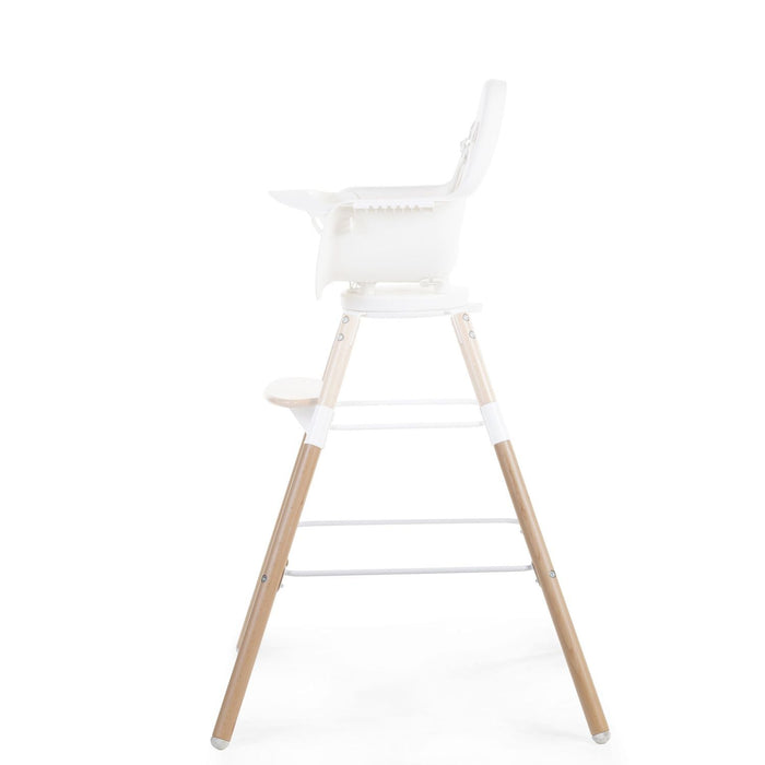 Childhome Evolu Extra Long Legs + Footrest - Natural White