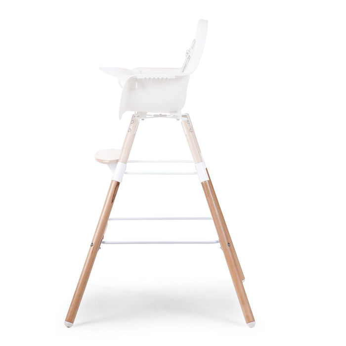 Childhome Evolu Extra Long Legs + Footrest - Natural White
