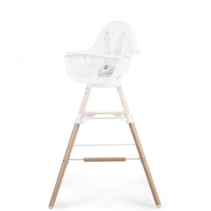 Childhome Evolu Extra Long Legs + Footrest - Natural White