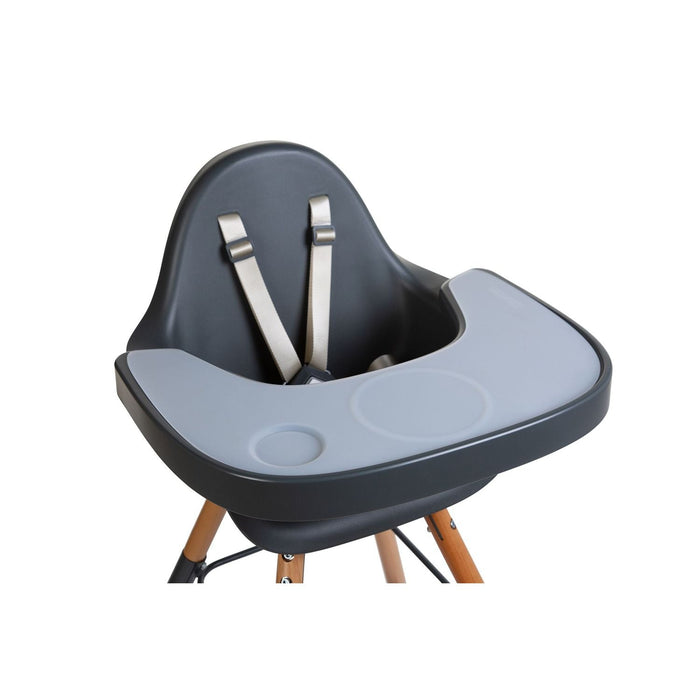 Childhome Evolu Feeding Tray + Silicone Placemat - Anthracite