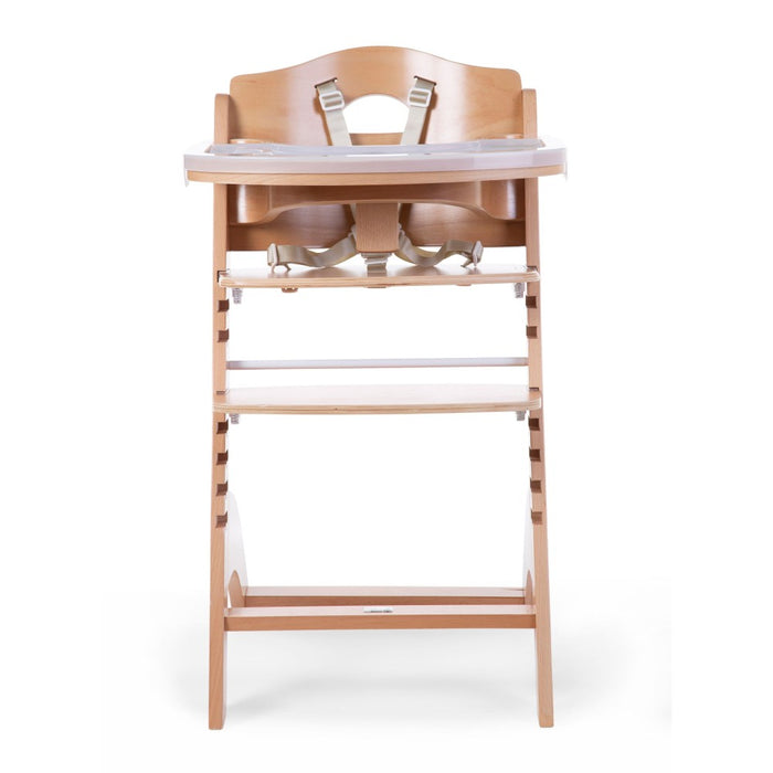 Childhome Lambda 3 Baby High Chair + Feeding Tray - Natural