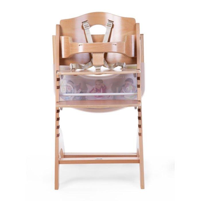 Childhome Lambda 3 Baby High Chair + Feeding Tray - Natural