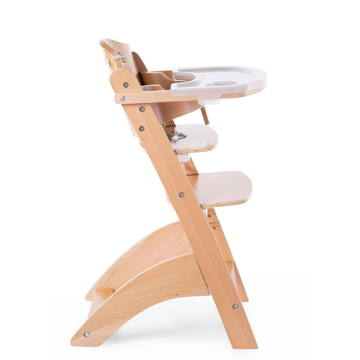 Childhome Lambda 3 Baby High Chair + Feeding Tray - Natural