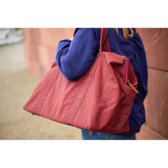 Childhome Mommy Bag Signature Nursery Bag - Urban Burgundy