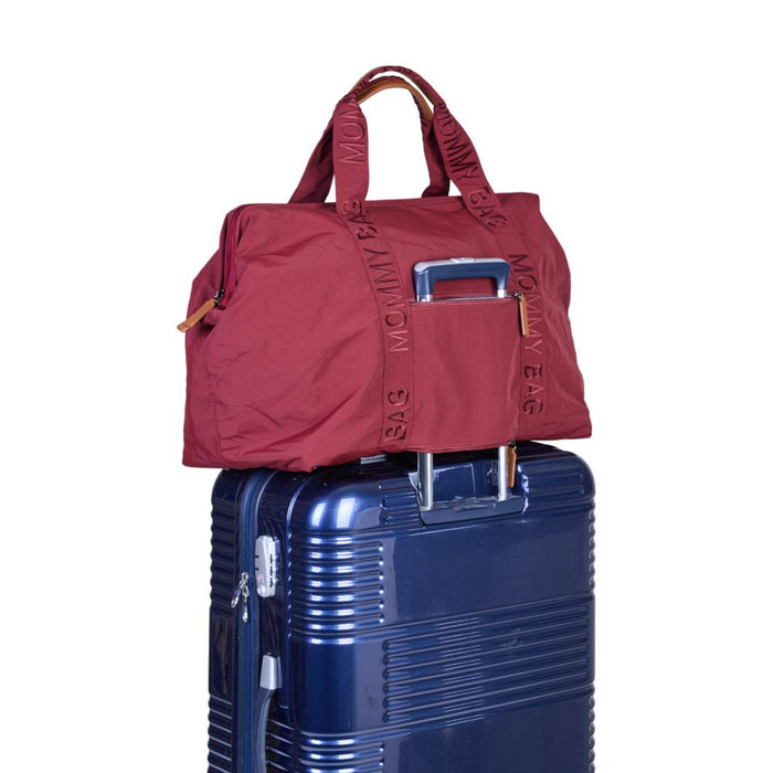 Childhome Mommy Bag Signature Nursery Bag - Urban Burgundy