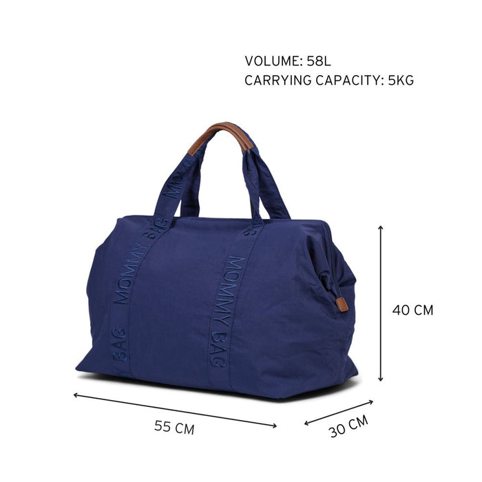 Childhome Mommy Bag Signature Nursery Bag - Urban Navy