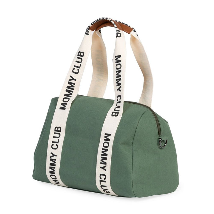 Childhome Mommy Club Signature Nursery Bag - Canvas Green