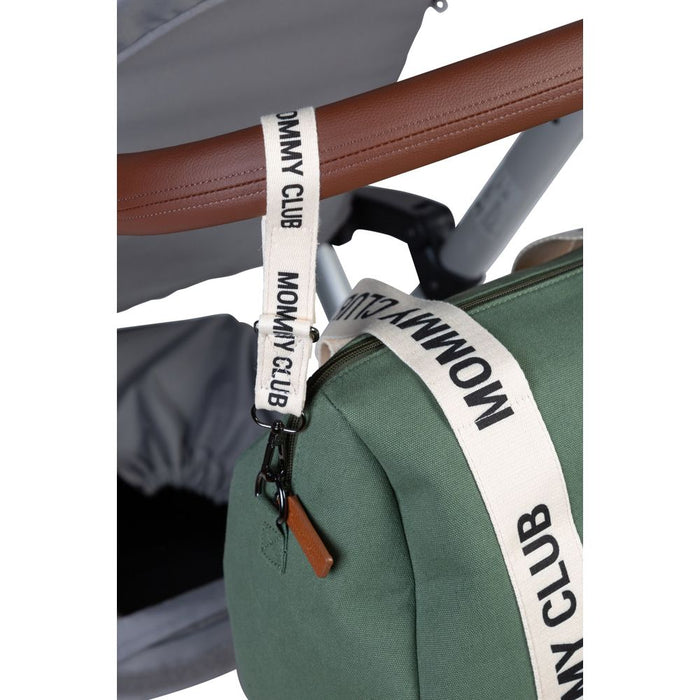 Childhome Mommy Club Signature Nursery Bag - Canvas Green