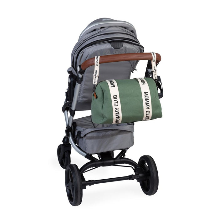Childhome Mommy Club Signature Nursery Bag - Canvas Green