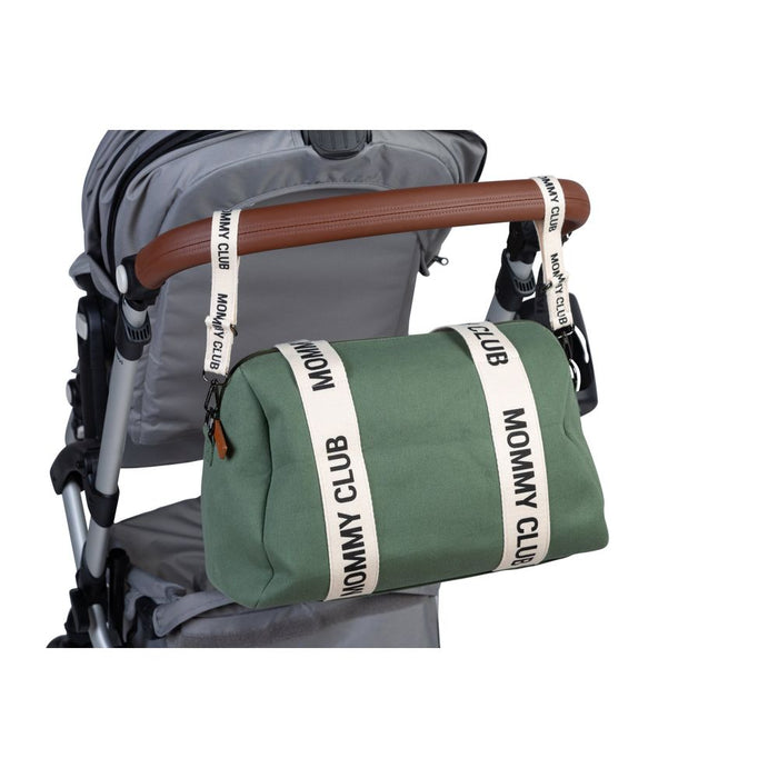 Childhome Mommy Club Signature Nursery Bag - Canvas Green