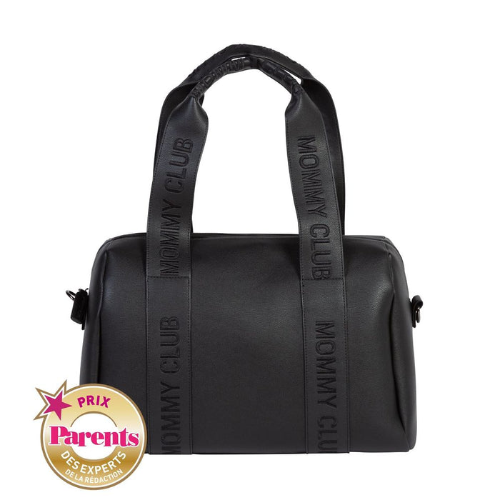 Childhome Mommy Club Signature Nursery Bag - Vegan Leather Black