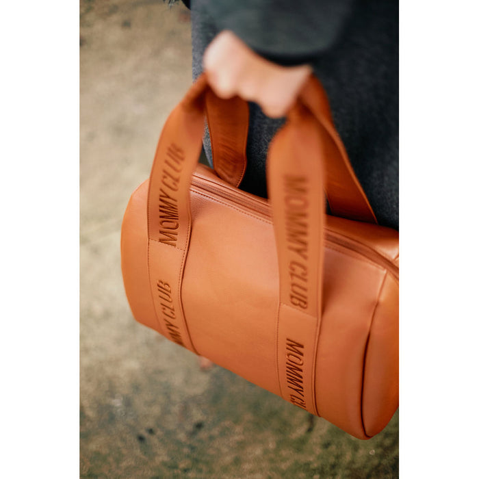 Childhome Mommy Club Signature Nursery Bag - Vegan Leather Brown