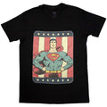 DC Comics Unisex T-Shirt: Superman Stripes (Black)
