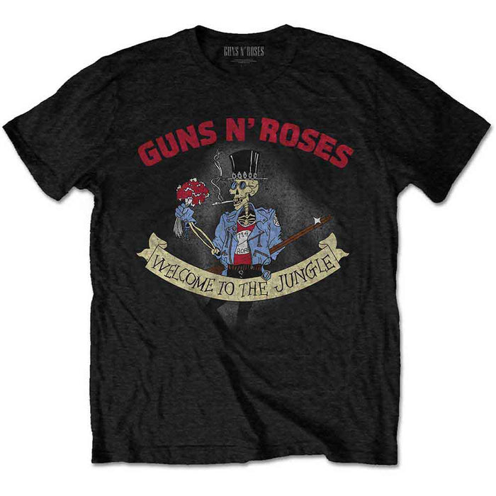 Guns N' Roses Unisex T-Shirt: Skeleton Vintage (Black)